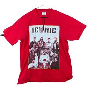 Vintage All Time Pro Mens Shirt Red Iconic Hip Pop Rap Short Sleeve Cotton 2X